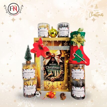 Hamper Box Christmas Ribbon L