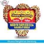 Bunga Papan Happy Wedding Bandung