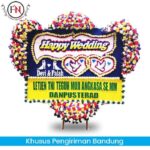 Bunga Papan Happy Wedding Bandung