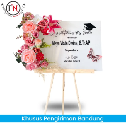 Toko Bunga Papan Akrilik Wisuda Bandung