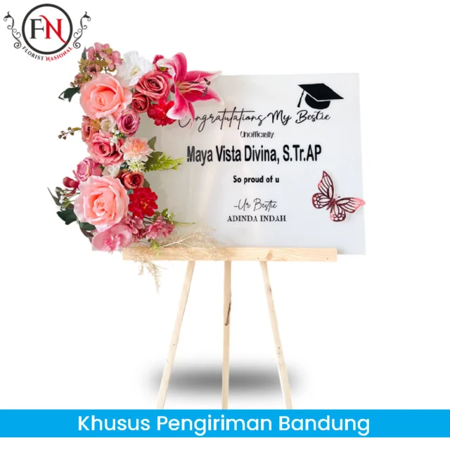 Toko Bunga Papan Akrilik Wisuda Bandung