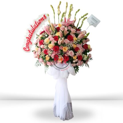 FNSFC009 Standing Flower Congratulation